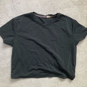 Diadora Cropped Short Sleeve T-Shirt - black